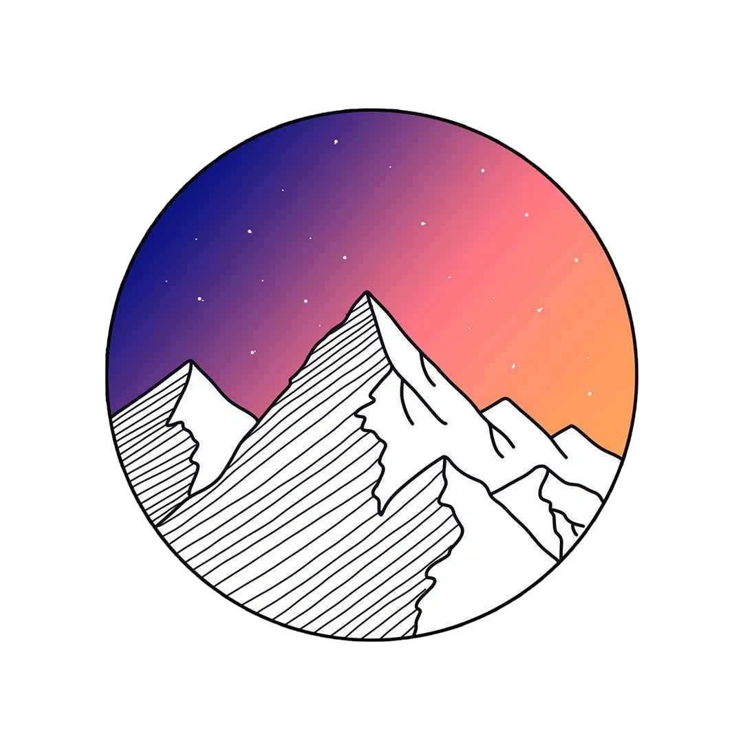 Towards the hill sticker